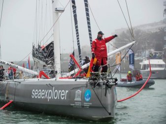 Weltumsegler Boris Herrmann hatte bei der härtesten Regatta der Welt Platz fünf belegt. Foto: Sebastien Salom-Gomis/AFP/dpa Weltumsegler Boris Herrmann hatte bei der härtesten Regatta der Welt Platz fünf belegt. Foto: Sebastien Salom-Gomis/AFP/dpa