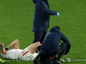 Lucas Ocampos verletzte sich im Ligaspiel gegen Getafe Lucas Ocampos verletzte sich im Ligaspiel gegen Getafe
