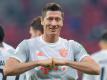 Münchens Robert Lewandowski will auch am Donnerstag im Finale der Club-WM jubeln. Foto: Nikku/XinHua/dpa