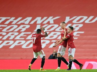 Scott McTominay (M.) schießt ManUnited zum Sieg Scott McTominay (M.) schießt ManUnited zum Sieg
