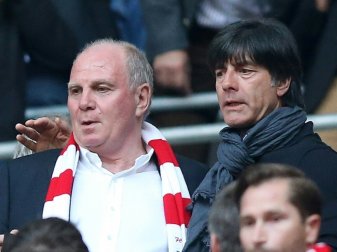 Löw (r.) freut sich auf Uli als TV-Experten Löw (r.) freut sich auf Uli als TV-Experten