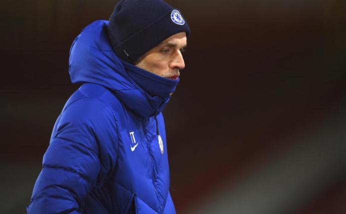 Muss für das Spiel gegen Atlético Madrid mit dem FC Chelsea nach Bukarest reisen: Trainer Thomas Tuchel. Foto: Clive Mason/Pool Getty/AP/dpa