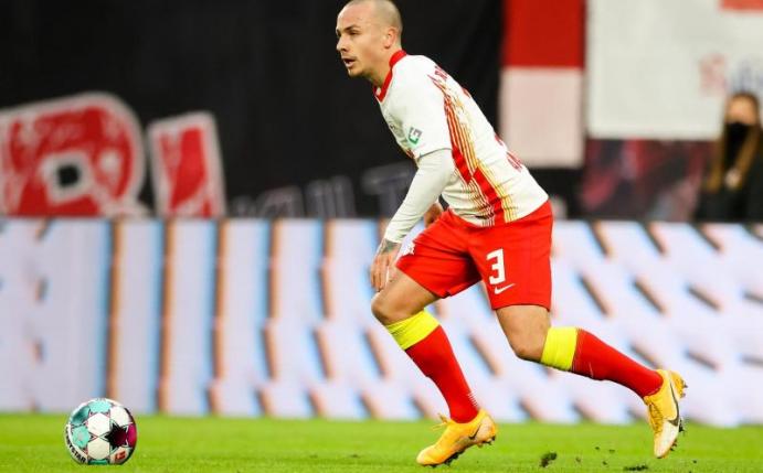 Steht nun fest bei RB Leipzig unter Vertrag: Angeliño. Foto: Jan Woitas/dpa-Zentralbild/dpa
