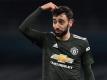 Rettet Manchester United einen Punkt bei West Bromwich Albion: Bruno Fernandes. Foto: Sean Botterill/PA Wire/dpa