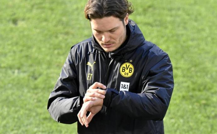 Soll mit Borussia Dortmund den Turnaround schaffen: Cheftrainer Edin Terzic. Foto: Martin Meissner/AP/POOL/dpa