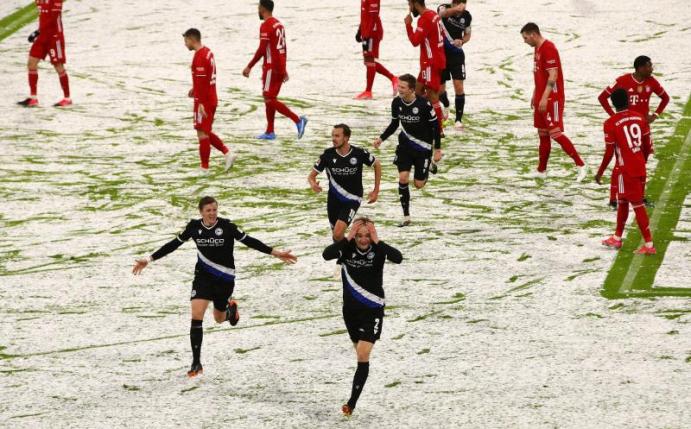 Das 3:3 von Bayern München gegen Arminia Bielefeld war das siebte Remis des 21. Bundesliga-Spieltages. Foto: Adam Pretty/Getty Images Europe/Pool/dpa