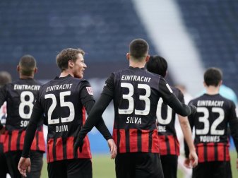 Auch gegen die Bayern wollen die Eintracht-Spieler Grund zum Jubel haben. Foto: Thomas Frey/dpa Auch gegen die Bayern wollen die Eintracht-Spieler Grund zum Jubel haben. Foto: Thomas Frey/dpa