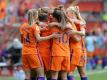 Die niederländischen Fußballerinnen schlagen Belgien 6:1
