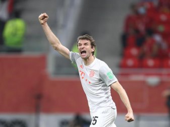 Meldet sich nach seiner Corona-Infektion wieder gesund: Bayern-Profi Thomas Müller. Foto: Mahmoud Hefnawy/dpa