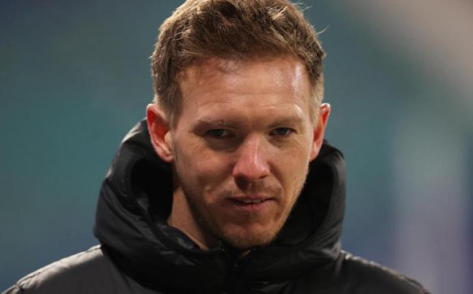 Leipzig-Trainer Nagelsmann hofft auf einen Patzer der Bayern gegen Frankfurt. Foto: Jan Woitas/dpa-Zentralbild/dpa