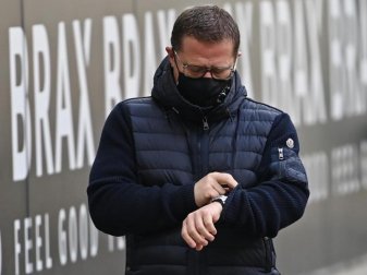 Mönchengladbachs Sportchef Max Eberl erwartet keinen schnellen Erfolg bei der Trainersuche. Foto: Federico Gambarini/dpa-POOL/dpa