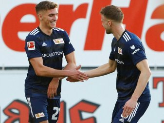Grischa Prömel (l.) schießt Union zum Sieg Grischa Prömel (l.) schießt Union zum Sieg