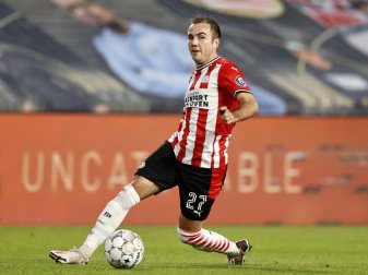 Spielt im Eindhoven-Trikot stark auf: Mario Götze. Foto: Maurice Van Steen/ANP/dpa