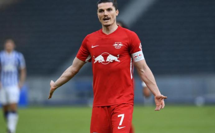 Will mit Leipzig den Meistertitel: RB-Kapitän Marcel Sabitzer. Foto: Annegret Hilse/Pool via REUTERS/dpa