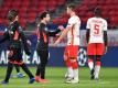 Der FC Liverpool und RB Leipzig treffen erneut in Budapest aufeinander. Foto: Marton Monus/dpa