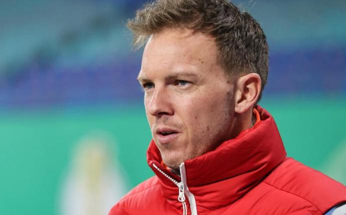 RB Leipzigs Trainer Julian Nagelsmann sieht die Länderspielabstellungen seiner Nationalspieler als rein politisches Thema. Foto: Jan Woitas/dpa/Archivbild