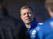 Der neue Trainer von Arminia Bielefeld, Frank Kramer, bei seinem ersten Training mit der Mannschaft. Foto: Friso Gentsch/dpa