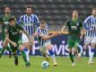 Hertha sichert sich gegen Augsburg einen knappen Sieg