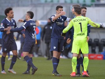 Die Spieler des VfL Bochum wollen in die Bundesliga aufsteigen. Foto: Timm Schamberger/dpa Die Spieler des VfL Bochum wollen in die Bundesliga aufsteigen. Foto: Timm Schamberger/dpa