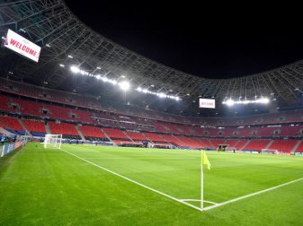 Die Spiele zwischen RB Leipzig und dem FC Liverpool fanden und finden in Budapest statt. Foto: Marton Monus/dpa Die Spiele zwischen RB Leipzig und dem FC Liverpool fanden und finden in Budapest statt. Foto: Marton Monus/dpa