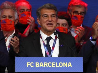Joan Laporta ist Barças neuer starker Mann. Foto: Joan Monfort/AP/dpa