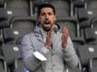 Ohne Maske: Sami Khedira beim Hertha-Sieg gegen Augsburg. Foto: Soeren Stache/dpa-Zentralbild POOL/dpa