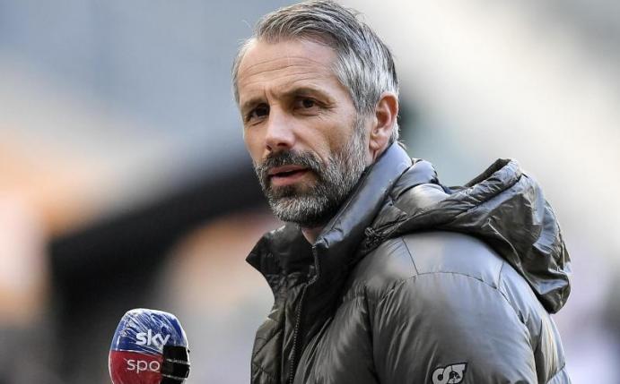 Will gegen Augsburg mit der Borussia den Negativtrend stoppen: Gladbach-Coach Marco Rose. Foto: Martin Meissner/Pool AP/dpa