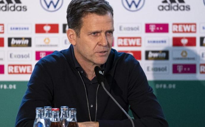 DFB-Direktor Oliver Bierhoff hofft beim letzten Test der Nationalmannschaft vor der EM auf Fans im Stadion. Foto: Thomas Boecker/DFB/dpa