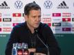 DFB-Direktor Oliver Bierhoff hofft beim letzten Test der Nationalmannschaft vor der EM auf Fans im Stadion. Foto: Thomas Boecker/DFB/dpa