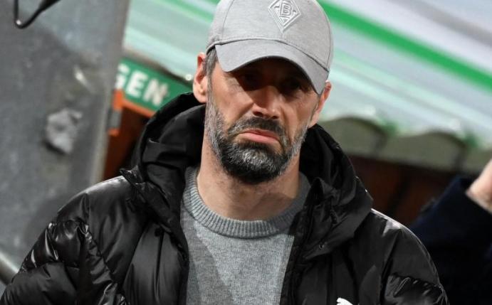 Trainer Marco Rose wartet mit Borussia Mönchengladbach seit sieben Spieltagen auf einen Sieg. Foto: Matthias Balk/dpa