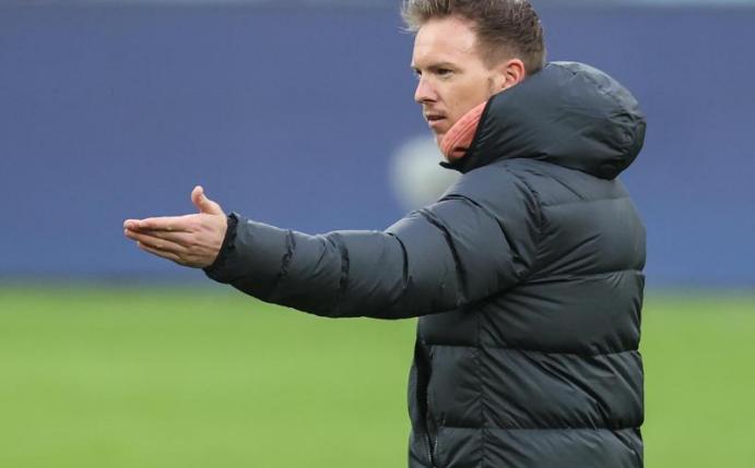 Leipzigs Trainer Julian Nagelsmann war mit der Chancenauswertung seiner Mannschaft nicht zufrieden. Foto: Jan Woitas/dpa-Zentralbild/dpa