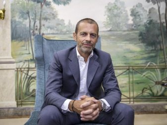 Fordert für die EM Zuschauer in den Stadien: Aleksander Ceferin, Präsident der UEFA. Foto: Manu Fernandez/AP/dpa