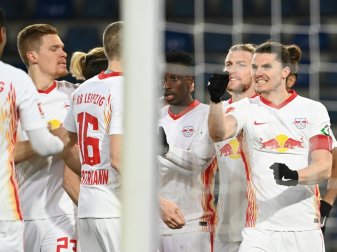 Marcel Sabitzer (r.) trifft zum Sieg für Leipzig Marcel Sabitzer (r.) trifft zum Sieg für Leipzig