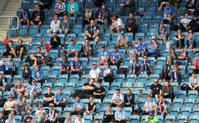 Hansa Rostock darf im Ostseestadion vor Zuschauern spielen. Foto: Bernd Wüstneck/dpa-Zentralbild/ZB