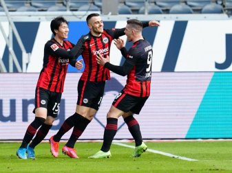 Auf dem Weg Richtung Europa holte Eintracht Frankfurt einen wichtigen Heimsieg gegen Union Berlin. Foto: Uwe Anspach/dpa Auf dem Weg Richtung Europa holte Eintracht Frankfurt einen wichtigen Heimsieg gegen Union Berlin. Foto: Uwe Anspach/dpa