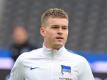 Will mit Hertha das Derby gegen Union Berlin gewinnen: Maximilian Mittelstädt. Foto: Soeren Stache/dpa-Zentralbild/dpa