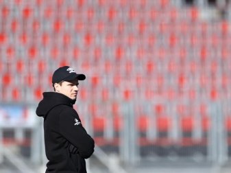 Nürnbergs Trainer Robert Klauß hatte mit der Erläuterung seines Matchplans für Aufmerksamkeit gesorgt. Foto: Daniel Karmann/dpa Nürnbergs Trainer Robert Klauß hatte mit der Erläuterung seines Matchplans für Aufmerksamkeit gesorgt. Foto: Daniel Karmann/dpa