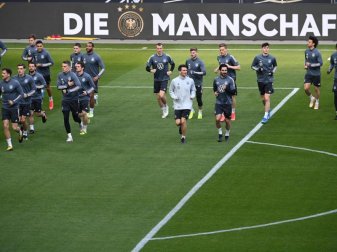 Beim DFB-Team hat es vor dem WM-Qualifikationsspiel gegen Island einen positiven Corona-Test gegeben. Foto: Federico Gambarini/dpa Beim DFB-Team hat es vor dem WM-Qualifikationsspiel gegen Island einen positiven Corona-Test gegeben. Foto: Federico Gambarini/dpa