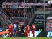 Wegen Beleidigungen gegen Hoffenheim-Mäzen Dietmar Hopp wurde das Spiel gegen Bayern fast abgebrochen. Foto: Michael Probst/AP/dpa