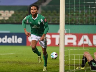Bestritt bereits zwei Länderspiele für die deutsche U21: Werder-Profi Felix Agu. Foto: Carmen Jaspersen/dpa Bestritt bereits zwei Länderspiele für die deutsche U21: Werder-Profi Felix Agu. Foto: Carmen Jaspersen/dpa