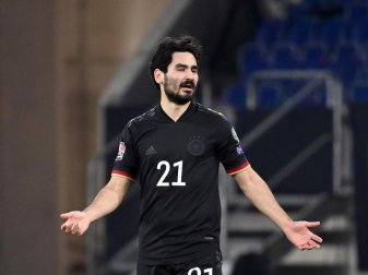 Muss sich mit den anderen DFB-Akteuren, die in England spielen, vom Rest der Nationalmannschaft separieren: Ilkay Gündogan. Foto: Federico Gambarini/dpa Muss sich mit den anderen DFB-Akteuren, die in England spielen, vom Rest der Nationalmannschaft separieren: Ilkay Gündogan. Foto: Federico Gambarini/dpa