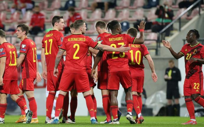 Belgiens Fußballer setzen Zeichen für Menschenrechte