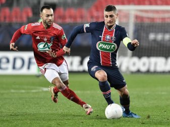 Marco Verratti (r) wird PSG gegen Bayern wohl fehlen. Foto: Fred Tanneau/AFP/dpa Marco Verratti (r) wird PSG gegen Bayern wohl fehlen. Foto: Fred Tanneau/AFP/dpa