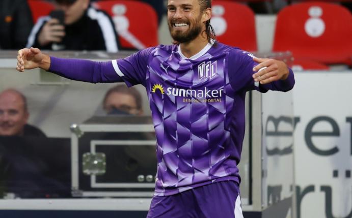 Santos schießt in der 49. Minute den Siegtreffer