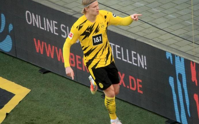 Erling Haaland soll bei vielen Top-Clubs auf dem Wunschzettel stehen. Foto: Wolfgang Rattay/Reuters-Pool/dpa