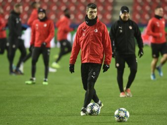 Verteidiger Ondrej Kudela von Slavia Prag Verteidiger Ondrej Kudela von Slavia Prag