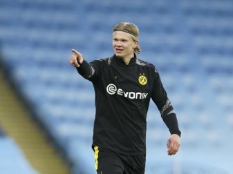 Soll nach den Wünschen von Borussia Dortmund beim BVB bleiben: Erling Haaland. Foto: Dave Thompson/AP/dpa