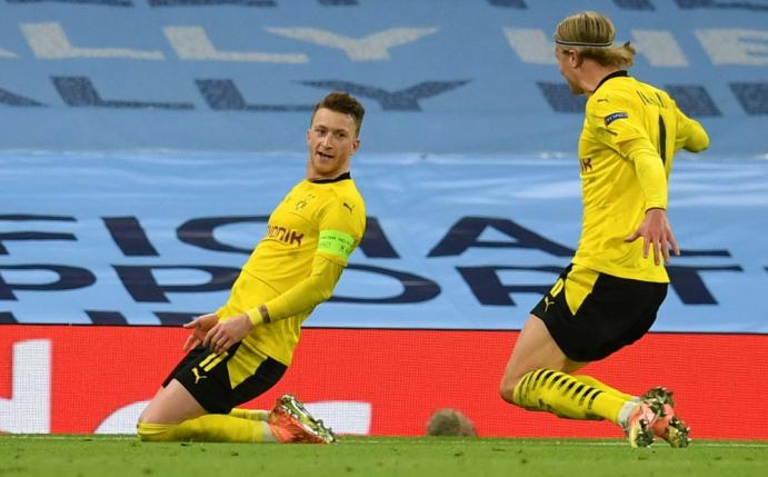 Marco Reus erzielt das wichtige Auswärtstor für den BVB