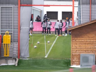 Abschlusstraining des FC Bayern auf dem Trainingsgelände an der Säbener Straße. Foto: Sven Hoppe/dpa