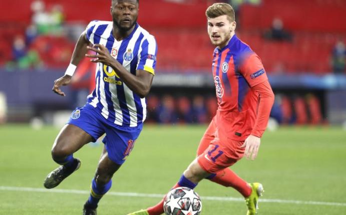 Wurde bei Chelseas Sieg gegen Porto ausgewechselt: Timo Werner (r). Foto: Angel Fernandez/AP/dpa